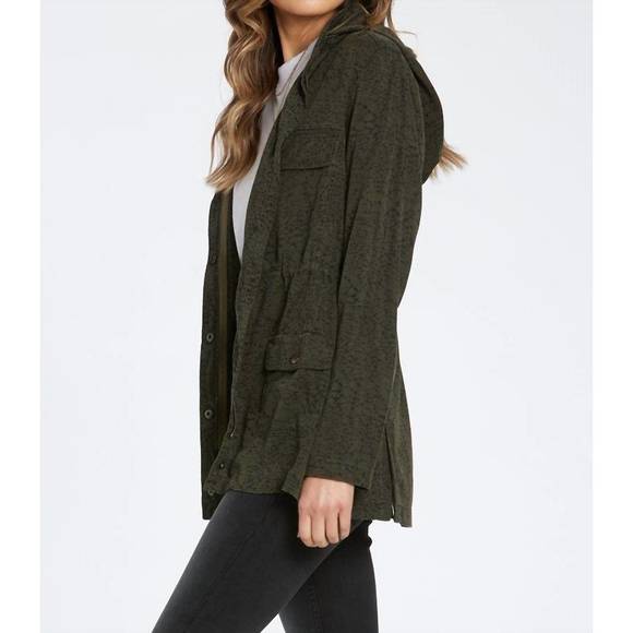 NEW DEAR JOHN DENIM jenny jacket in pine leopard - Picture 3 of 4